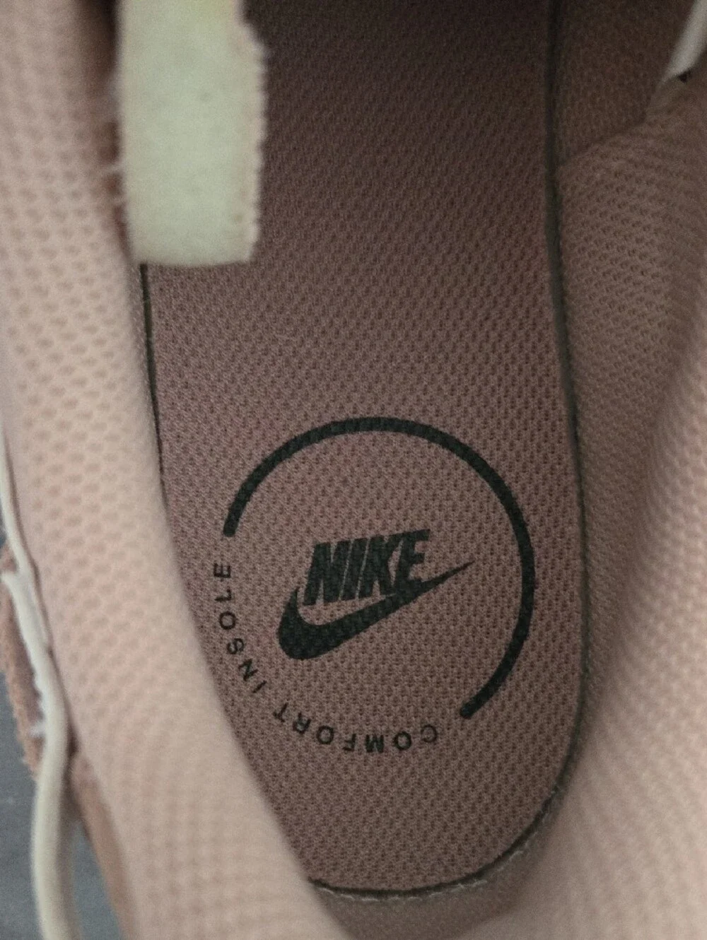 Nike Dusty Pink Retro Runner Sneakers with White Swoosh
